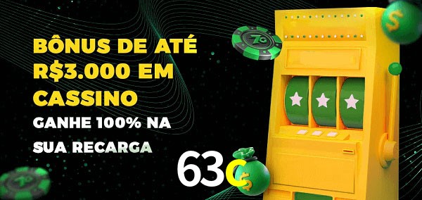 63c melhor bônus de depósito